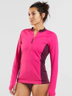 Sunbuster 1/4 Zip Long Sleeve Sun Shirt - Solid -Swimming Gear Store 400939 03