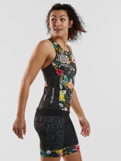 Ride Relentless Cycling Tank Top - Night Garden 17 Ride Relentless Cycling Tank Top - Night Garden -Swimming Gear Store 421304 05