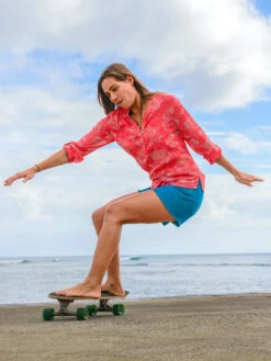 Moorea Gauze Long Sleeve Top