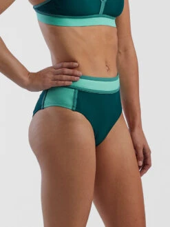 Rockaway High Waisted Bikini Bottom - Colorblock -Swimming Gear Store 600930 03