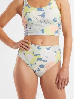 Streamline High Waisted Bikini Bottom - Barrier Reef -Swimming Gear Store 633527 02