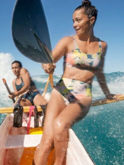 Streamline High Waisted Bikini Bottom - Barrier Reef -Swimming Gear Store 633527 05